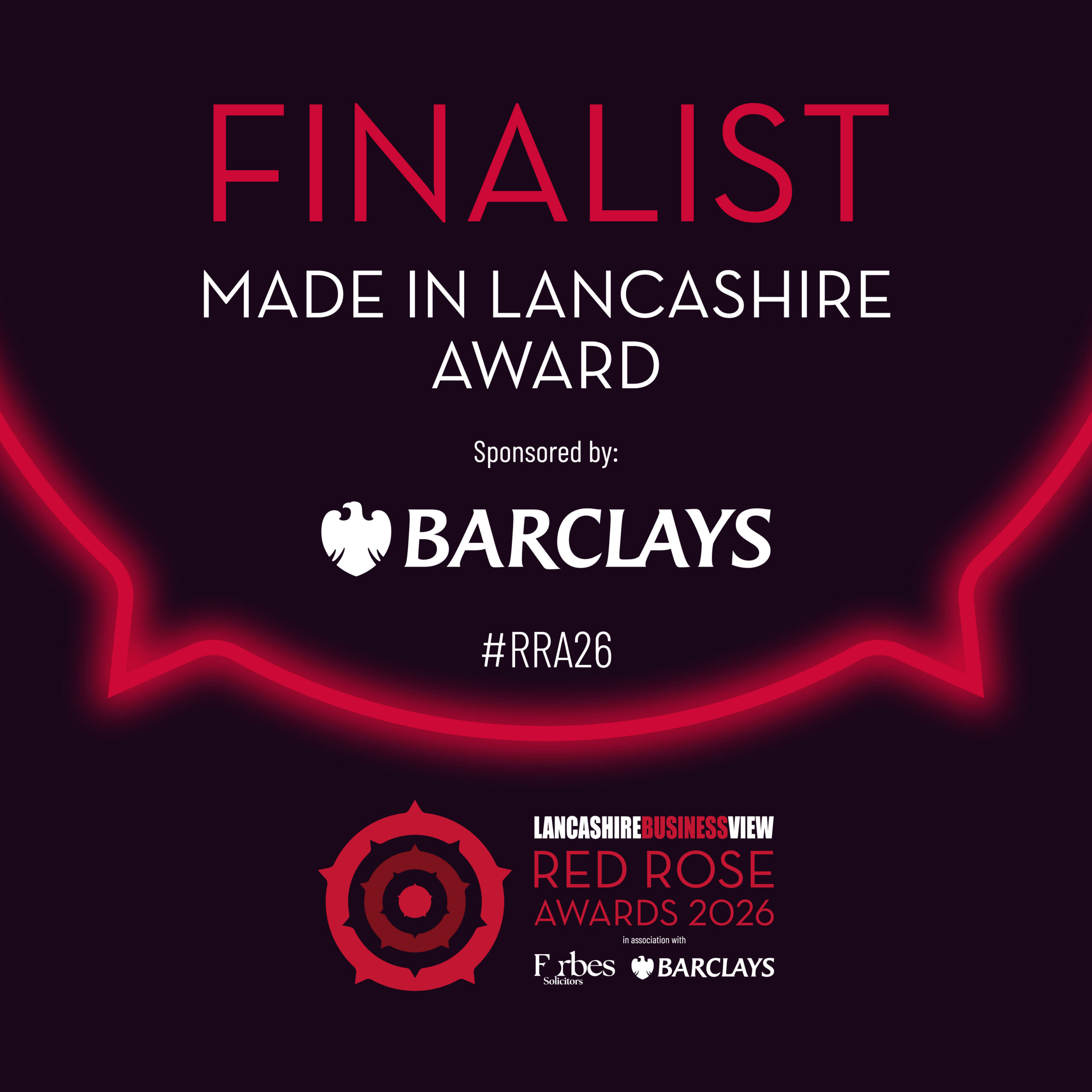 Finalists for Made in Lancashire Award at Red Rose Awards
