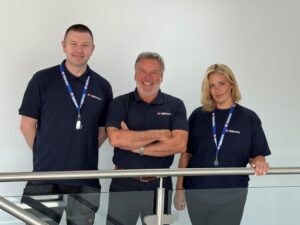 Cian O'Leary, Steve Kean and Alysse Campany Kelmore